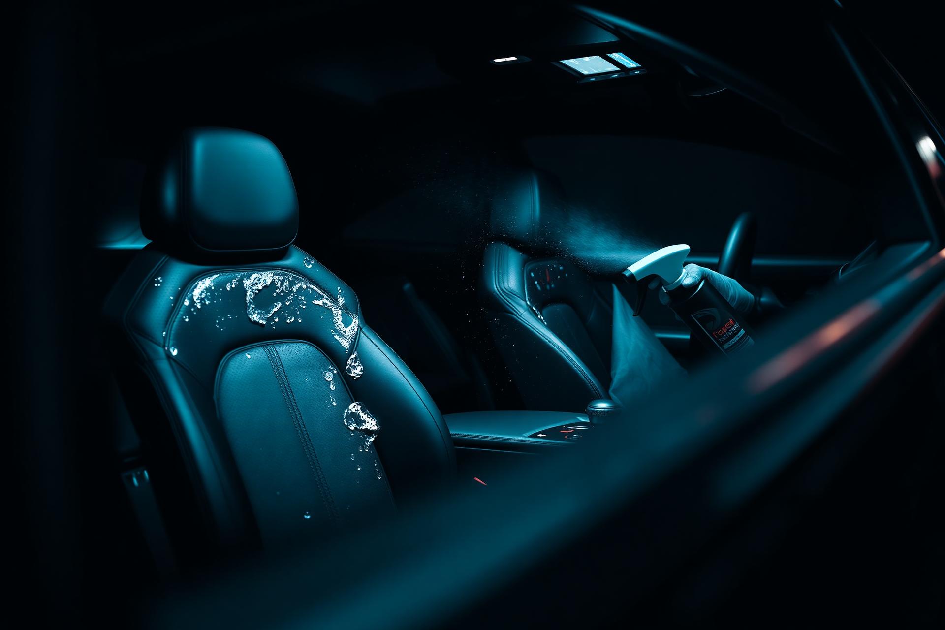 Gedetaild auto-interieur na een behandeling van MFRESH DETAILS